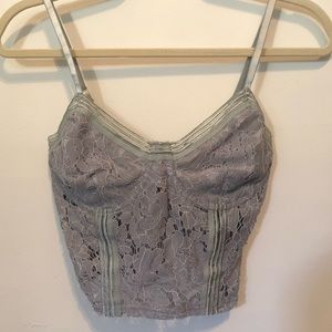 Missguided Gray Sports Tape Cami Top